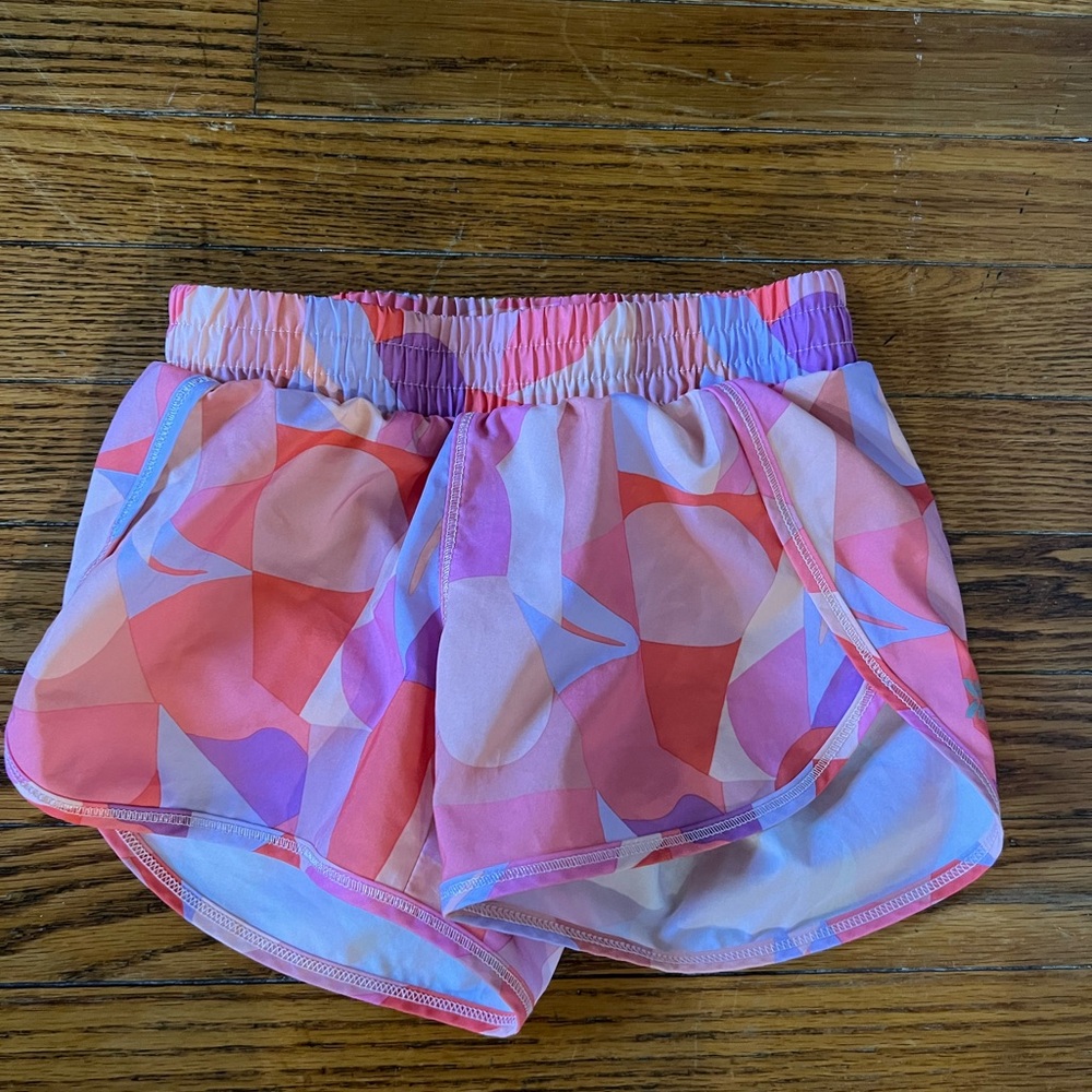 All in Motion Kids Geometric Pink and Purple Shorts